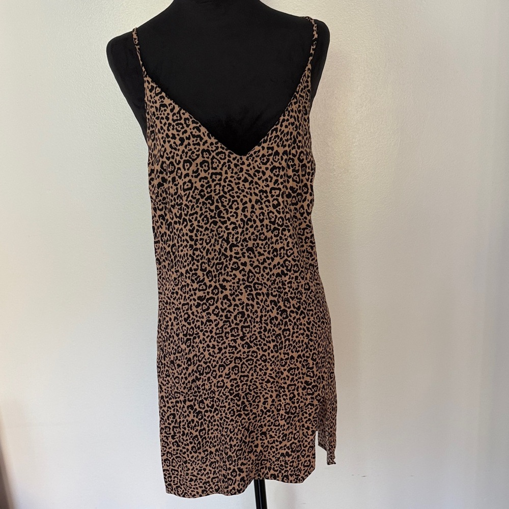 Reformation Leopard Print Dress - Brown and Black